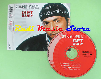 SEAN PAUL Get Busy 2003 Germany VP RECORDS AT0155CD (S17**) Single CD no mc lp 