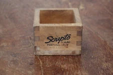 Vintage Scripto Tokai Wood Cup Box Sho Chiku Bai Sake