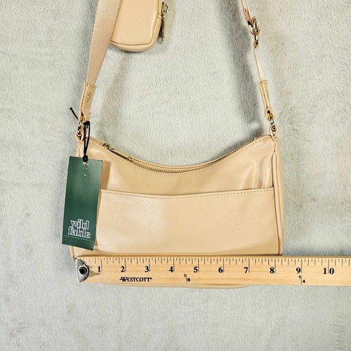 Wild Fable Crossbody Bag with Pouch Womens Adjustable Strap Beige - Picture 2 of 12