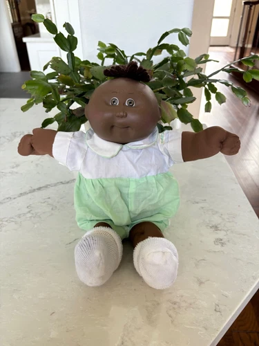AA Cabbage Patch KId Doll 1982 Head #1 Tuft Hair 15" CPK Romper