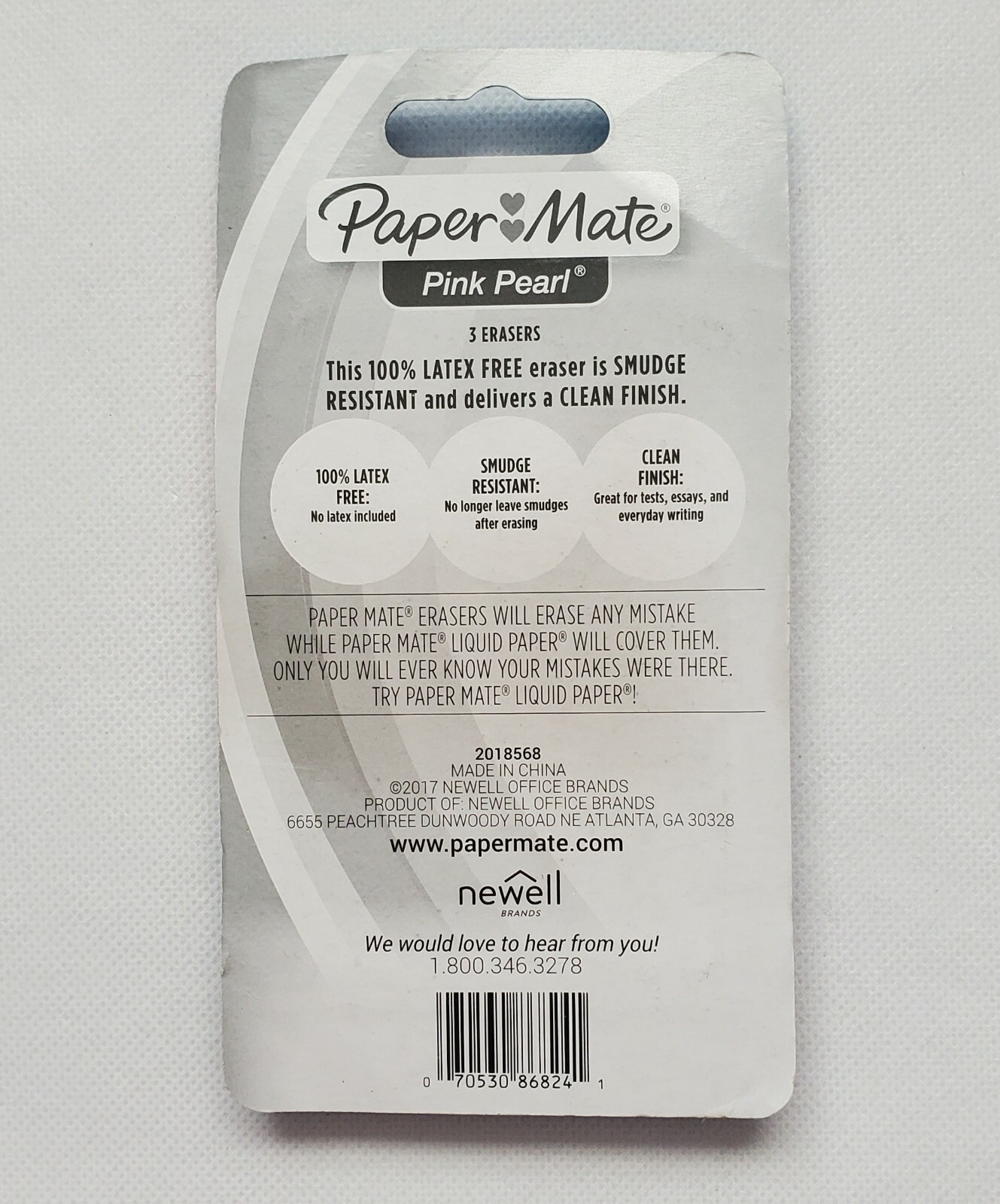 3x Paper Mate Pink Pearl LatexFree 3Pack Erasers & 24 Ticonderoga Pencil #2, C41