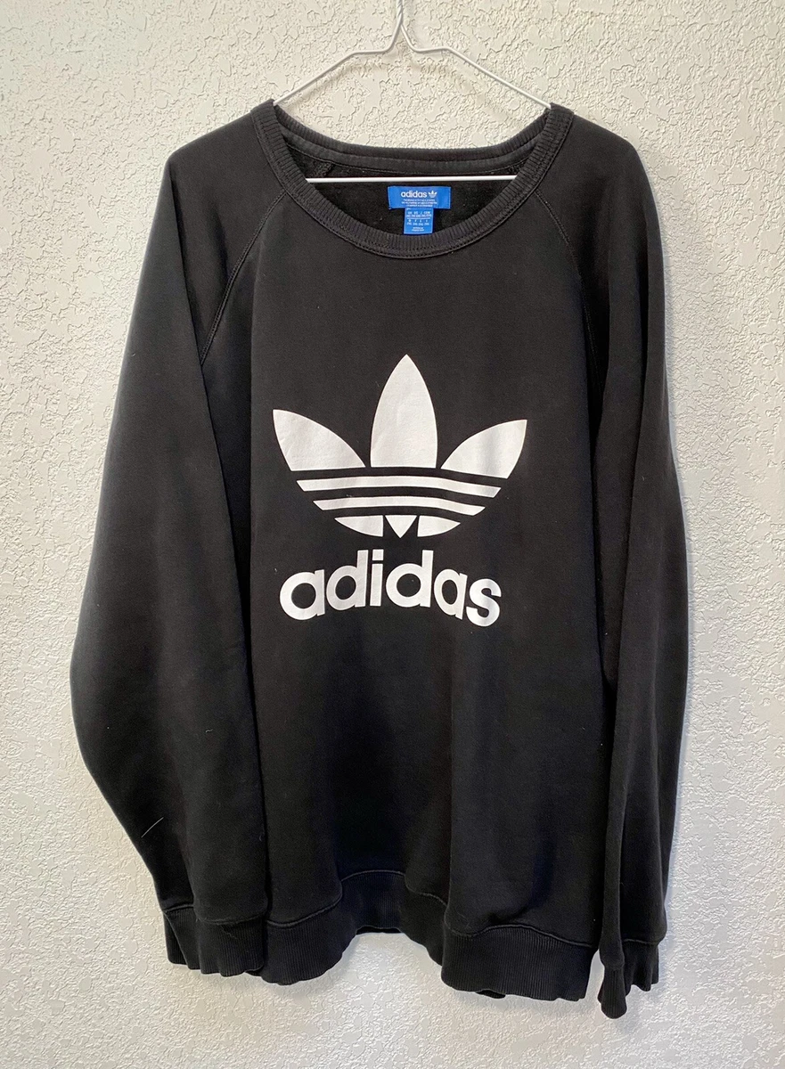 Adidas Trefoil Crewneck Universal Black White Sweatshirt AY7791