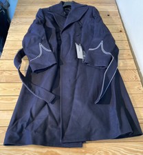 Dior & Peter Doig Nwt $4,400 Men’s Woven Trench Coat Size 54 Navy Hg