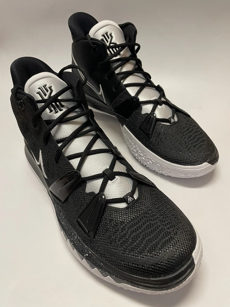 Kyrie shoes black and white sales