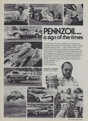 1979 Pennzoil Motor Oil Vintage Magazine Ad Bill Grumpy Jenkins Grumpy's Toy 79