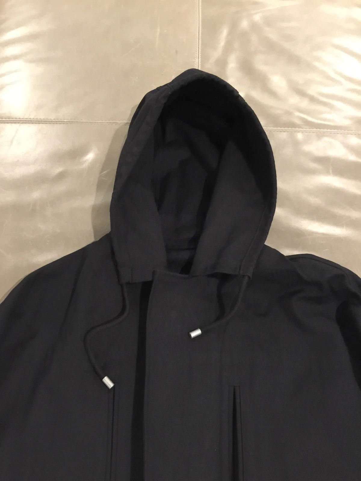 Parka con cappuccio oversize Balenciaga Paris nuovo con etichette cotone nero 50 grandi $1715