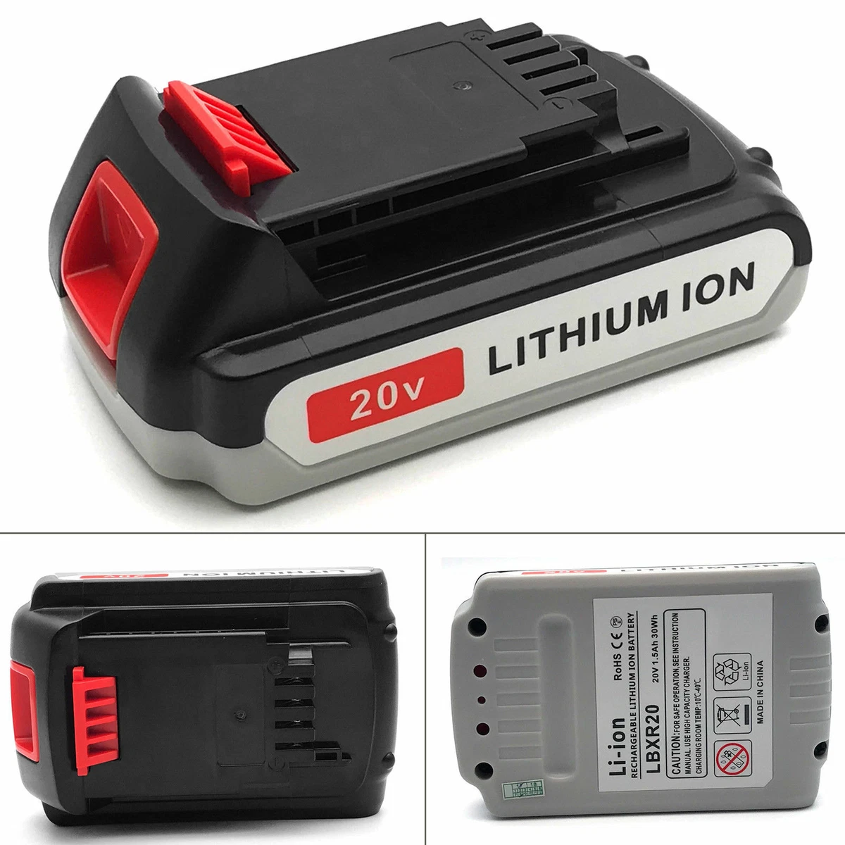 LBXR20 20V MAX Matrix Lithium Ion Battery For Black & Decker LCS1620 LDX220  1.5A