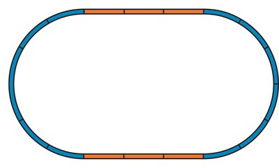 Piko 55365 Bettung für A-Gleis Set A + 4 Geraden 1:87 Spur H0