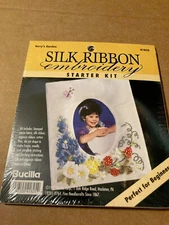 NEW BUCILLA "TERRY'S GARDEN" SILK RIBBON EMBROIDERY STARTER KIT