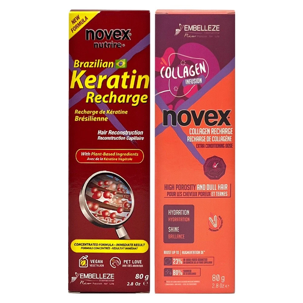 Novex Collagen Infusion Recharge 2.8oz Brazilian Keratin