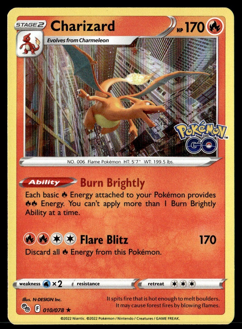 2022 Pokemon Go Charizard #010/078 | eBay