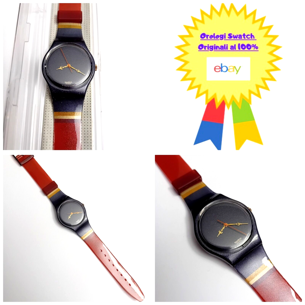 Swatch Gent Nuovo Royal Granit GV109 1998 Vintage Orologio da 