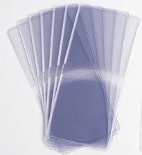 (100) 2x2 Double Pocket Vinyl Coin Flips Storage & Display -Clear Plastic Holder