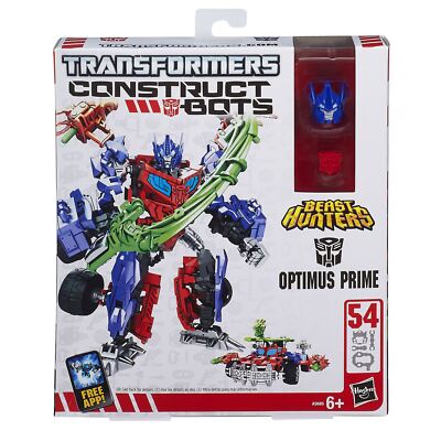 Transformers Beast Hunters Construct-Bots OPTIMUS PRIME 2-in-1 baubare Figur