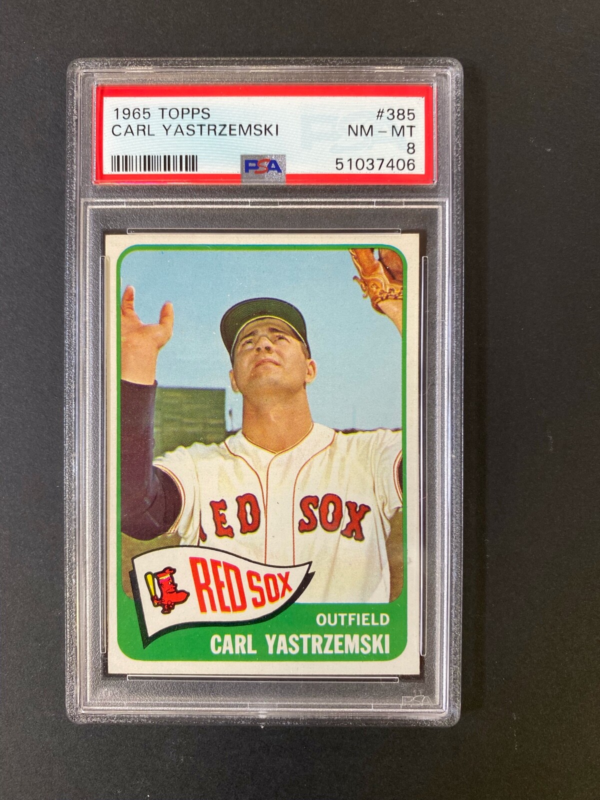 1965 Topps #385 Carl Yastrzemski PSA 8 Free Shipping