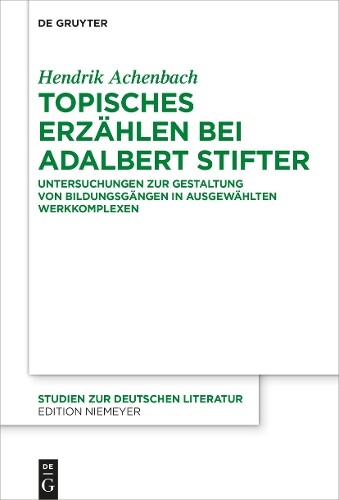 Thumbnail - Hendrik Achenba Topisches Erzählen Bei Adalbert (gebundene Ausgabe)