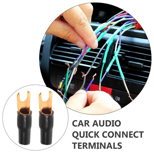 10 PCS Terminals Automotive Speaker Wire Car Audio Spade Connectors - Bild 9 von 12