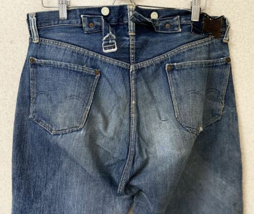 Vintage 20's Levi's Jeans with no tab, being auction on eBay for 45,000