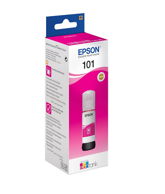 Original Epson 101 magenta ecotank L4150 L4260 L6160 L6270 L141500 DATUM 10/2028