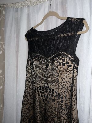Sue wong Lace Pattern Dress black and beige size 10 | eBay Sue wong Lace Pattern Dress black and beige size 10 | eBay