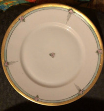 Antique, 1933 LehLcherzer Bavaria signed Bagodas g dinner plate 10"