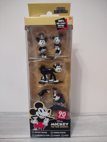 Disney Mickey Mouse True Original 90 Years Nano Metalfigs Die-Cast 5 Figuren Set - Bild 2 von 10