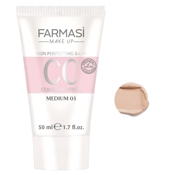 Farmasi CC Color Control Cream Foundation Cream 1.7 fl oz | 03 MEDIUM - Image 4 of 4