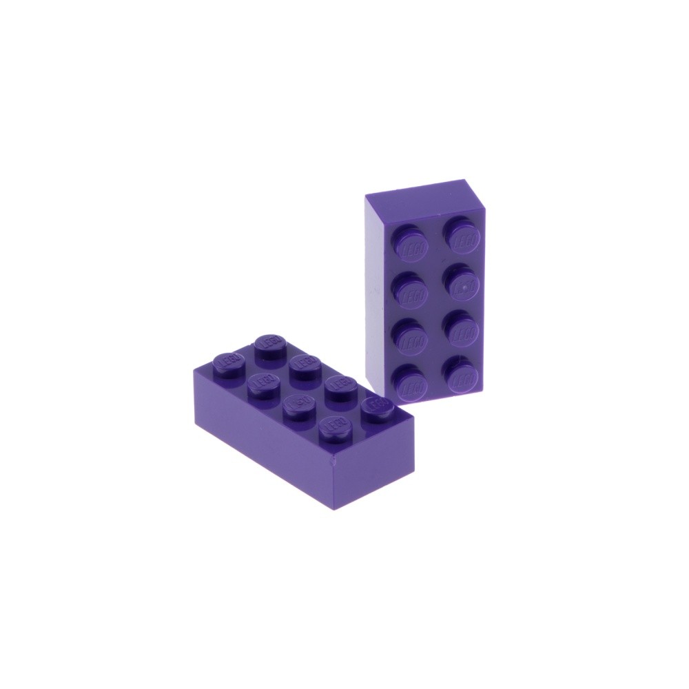 2X Lego Building Brick 2X4X1 Dark Purple Basic Harry Potter 4589602 4626935 3001