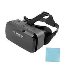 VR Headsets Virtual Reality Headsets for Phone Cell Phone 3D Glasses Black