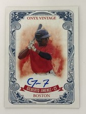 2021 Onyx Vintage Gilberto Jimenez RC Auto VAGJ Boston Red Sox