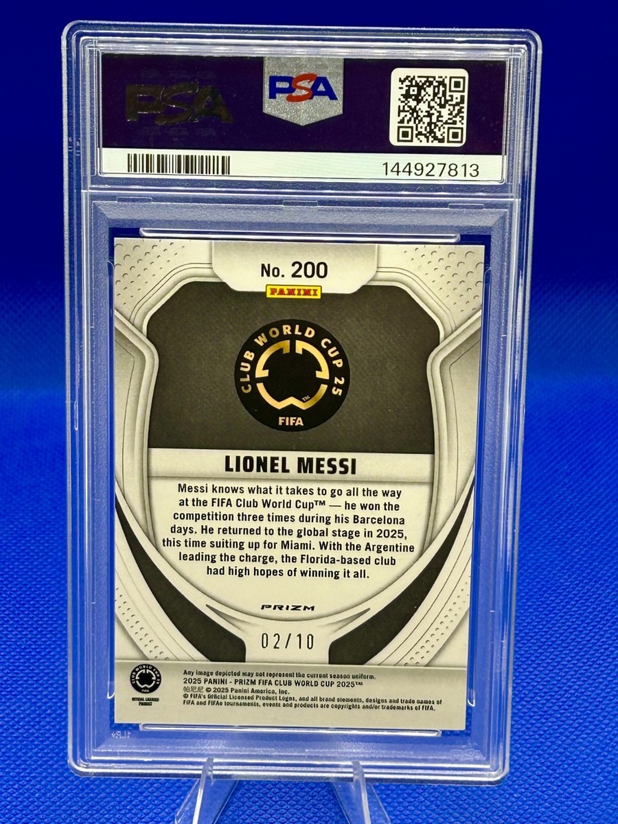 2025 Panini Prizm FIFA World Cup Lionel Messi #200 Gold Seismic