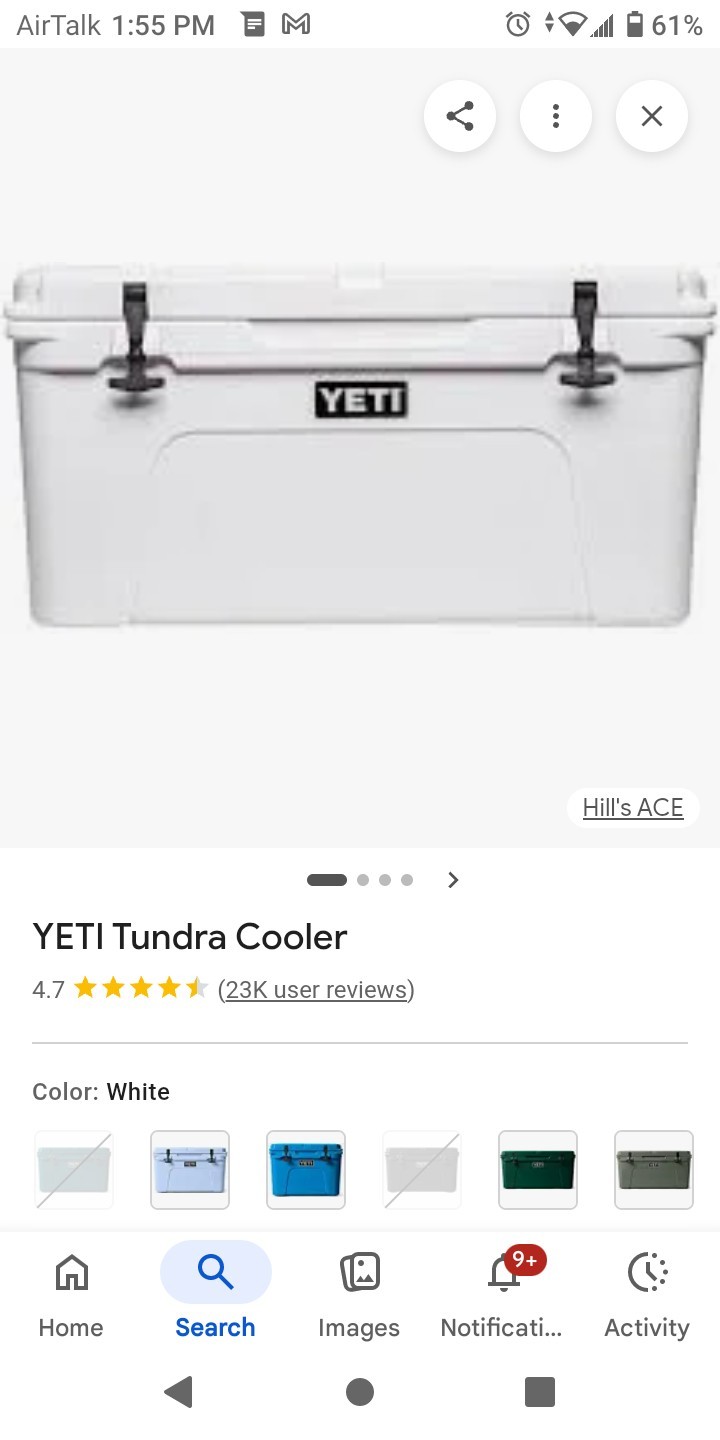 Yeti 65 Quart Cooler White Very Nice