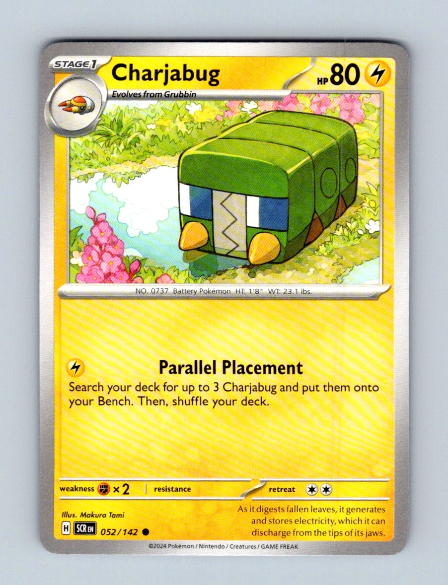 Charjabug 52/142 Common Stellar Crown Pokemon Near Mint