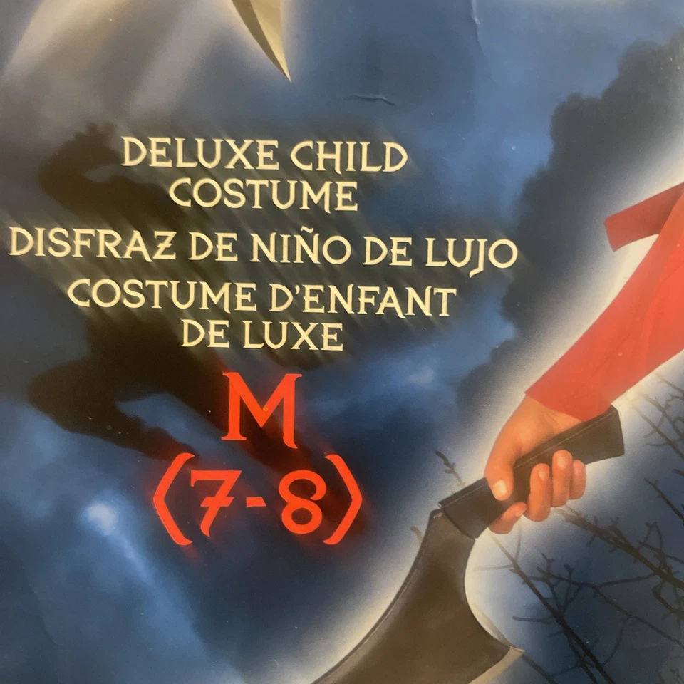 Fantasia de Halloween Ninja Assassino Vestido Infantil Tamanho Juvenil Médio (7-8) Usado Uma Vez - Imagem 2 de 4