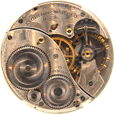 1919 ELGIN POCKET WATCH MOVEMENT 21130943 GRADE: 315 12s 15j DS