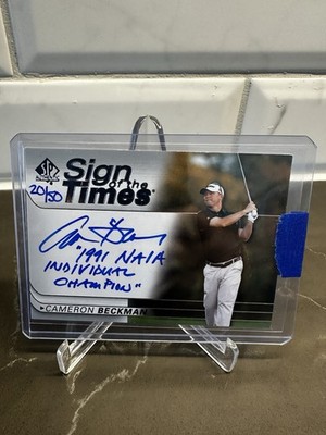 2021 SP Authentic Golf - Sign of The Times - Cameron Beckman /50 Auto (AU)
