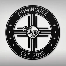 Personalized New Mexico State Metal Sign Custom Decor for Home Office Gift Idea