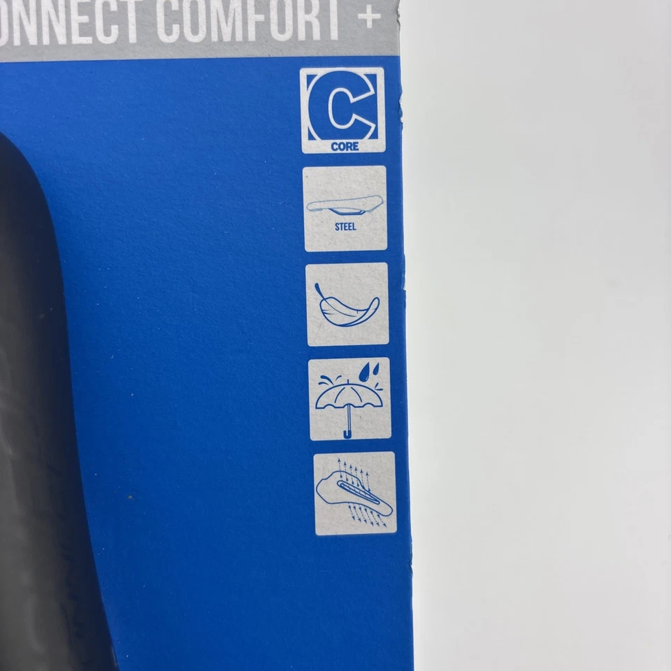 Sillín unisex Giant Connect Comfort+ asiento de bicicleta 10,6” x 6,7” bicicleta negro nuevo Foto 4 de 4