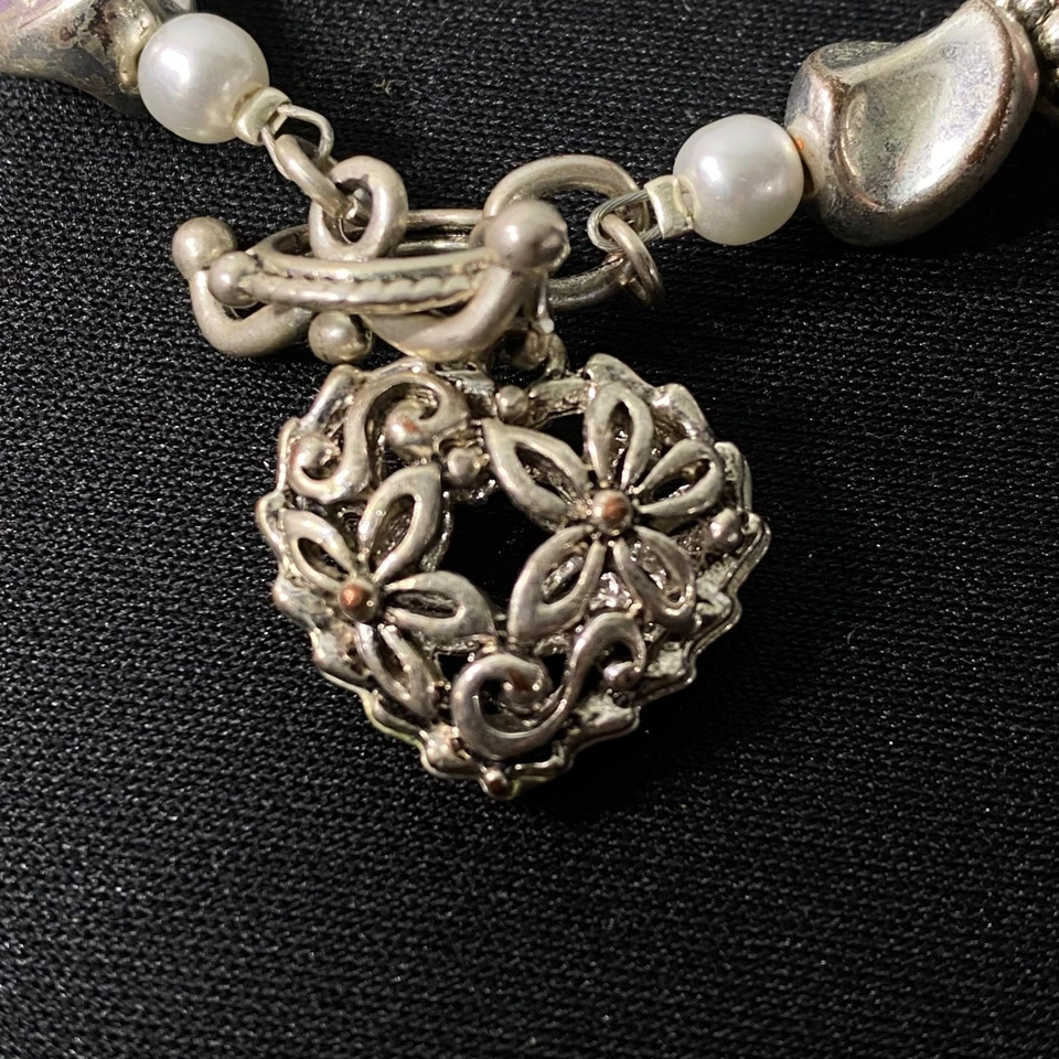 Pulsera Friend Love Forever Charm con cuentas cierre de palanca tono plata joyería Foto 2 de 4