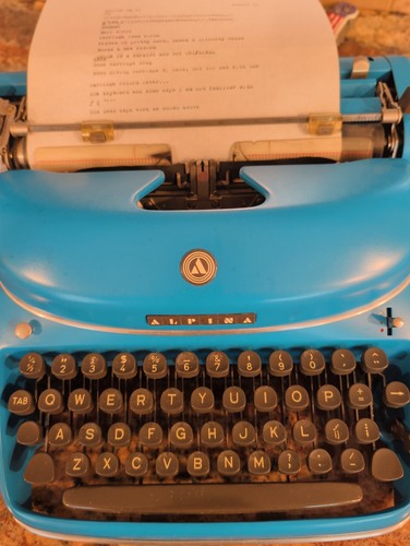 Alpina SK Typewriter, Elite Typeface??, Repaint On The Body, NO CASE .