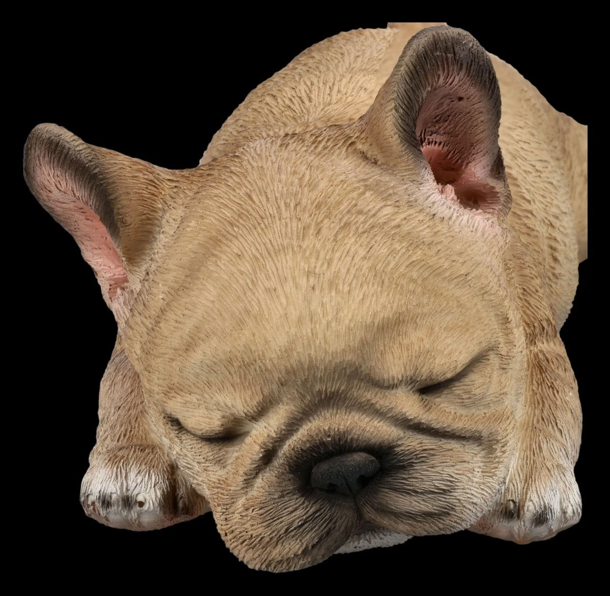 Hundefigur Welpe Schlafende Französische Bulldogge - Züchter Geschenk-H 8 cm