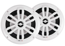 Pair MB Quart NF1-116SW 6.5" 2-Way Ultra Slim Speakers For RV, UTV, Marine White