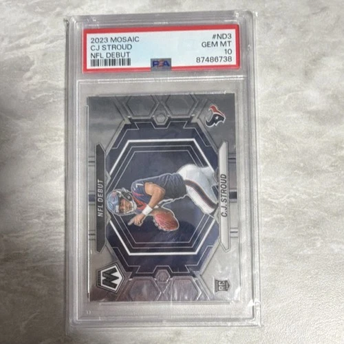 Panini 2023 Mosaic NFL Debut Rookie C.J. Stroud #ND-3 PSA 10 Houston Texans