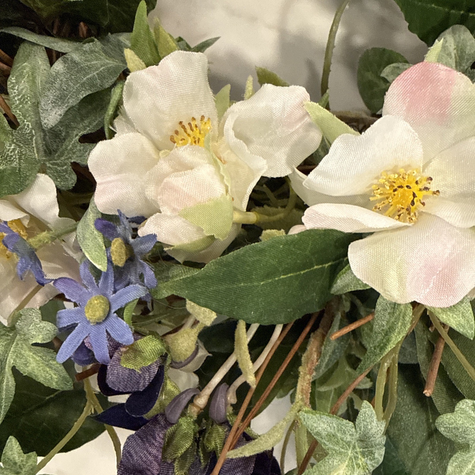 Handmade Silk Flower Wreath 18”