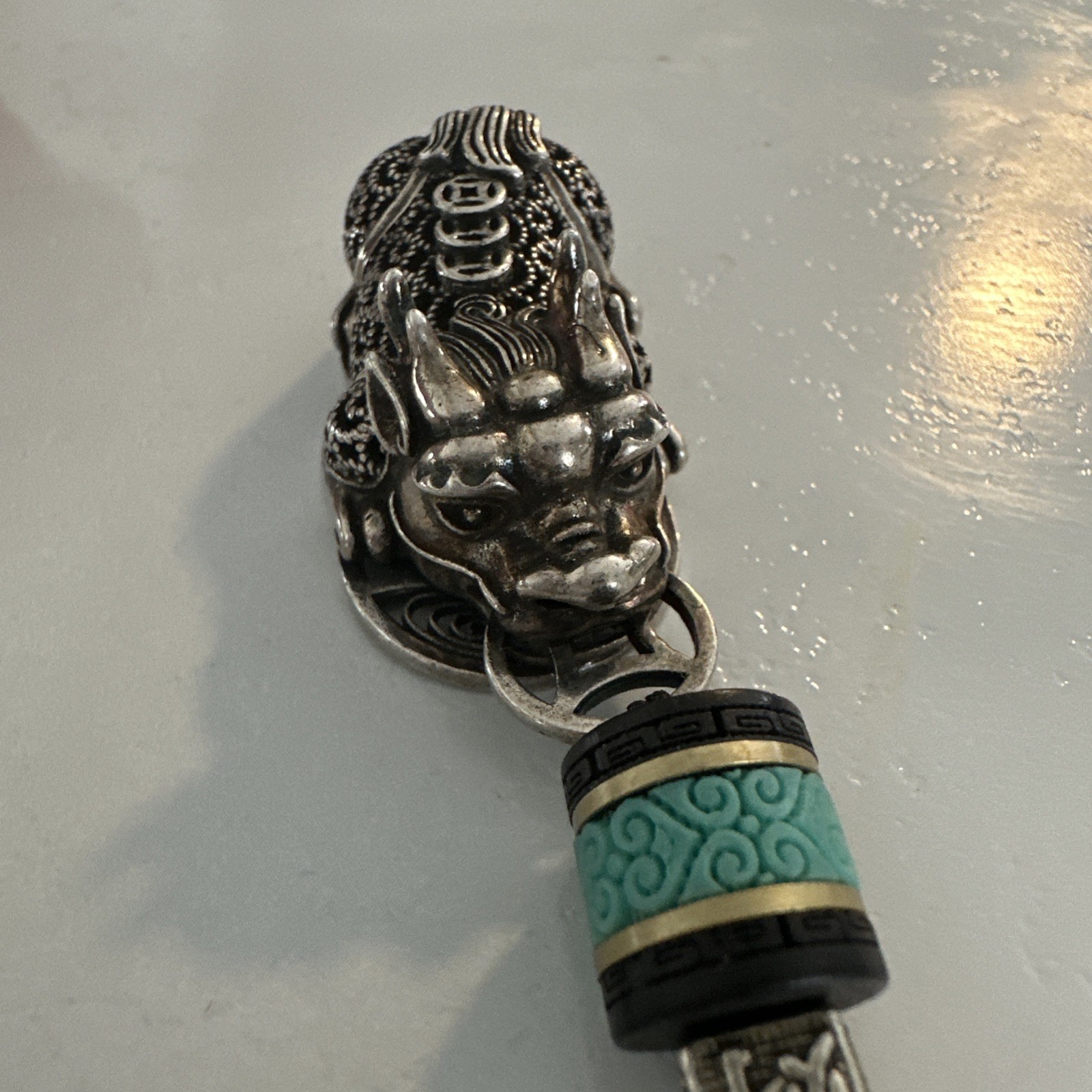 Solid 999 Fine Silver Coin-Pattern Rich Dragon-So… - image 5