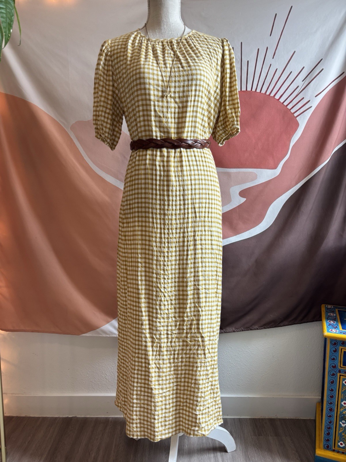 Things Between Cottagecore Gingham Check Cotton D… - image 12