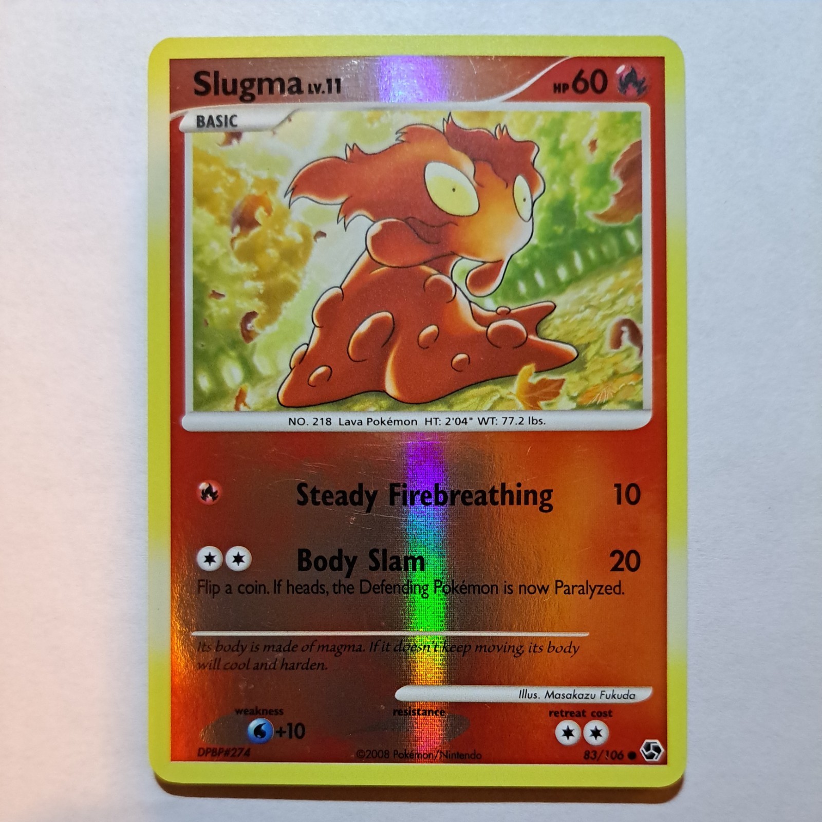 Slugma 83/106 Great Encounters Pokemon Reverse Holo MINT