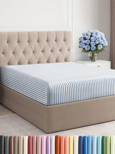 Cal King Fitted Bed Sheet - Bottom Single Fitted Sheet Only - Soft Hotel Luxury