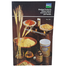 Folleto de información para distribuidores independientes Shaklee 1981 productos de grano