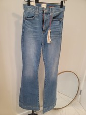 Alice  Olivia Women Beautiful Denim Weezy Wide Leg Jeans Size 26 New Blue